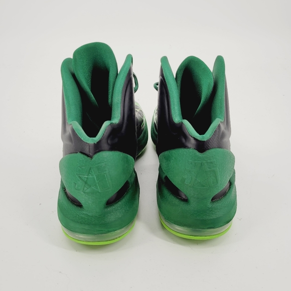 Nike KD V 5 Men Sz 9 Blk /Electric Grn /Pine B Ball Shoes 554988-004 Pre Owned - Picture 4 of 9